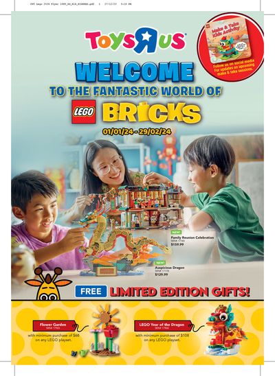 Kids, Toys & Babies offers | Welcome to the fantastic world of brics in Toys R Us | 08/01/2024 - 29/02/2024