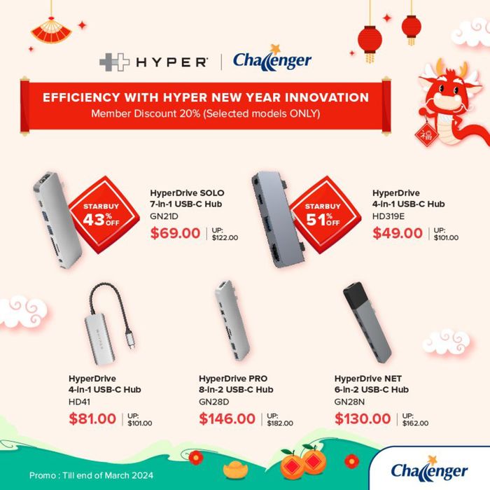 Challenger catalogue in Singapore | Efficiency with hyper new year innovation | 17/01/2024 - 31/03/2024