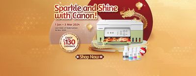 Electronics & Appliances offers in Singapore | Sparkle and shine with Canon! in Canon | 18/01/2024 - 03/03/2024