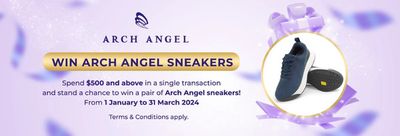 Clothes, shoes & accessories offers | Win Arch Angel sneakers in ARCH ANGEL | 24/01/2024 - 31/03/2024