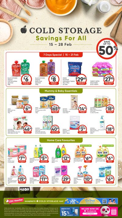 Supermarkets offers in Singapore | Savings for all in Cold Storage | 15/02/2024 - 28/02/2024