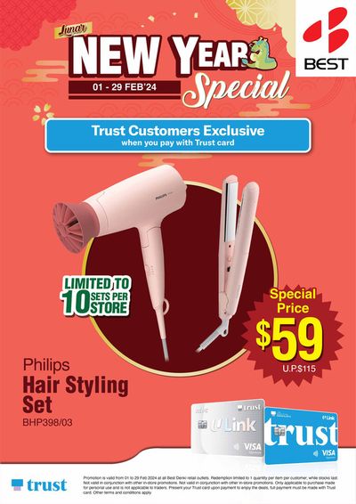 Electronics & Appliances offers in Singapore | New Year special in Best Denki | 15/02/2024 - 29/02/2024