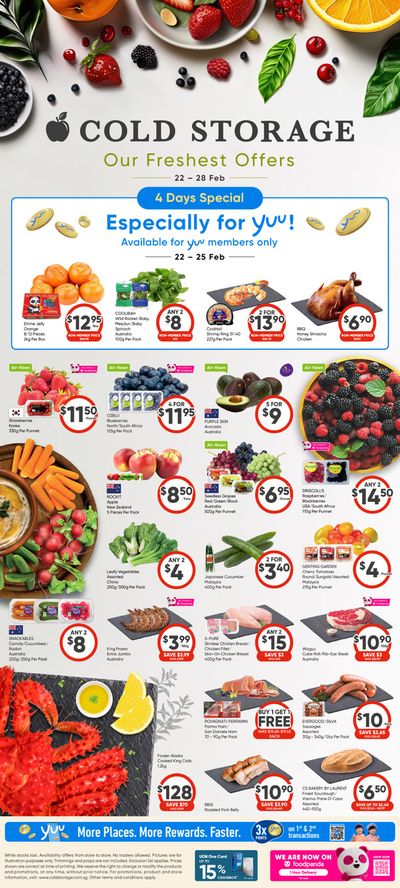 Cold Storage catalogue in Singapore | Our freshest offer | 22/02/2024 - 28/02/2024