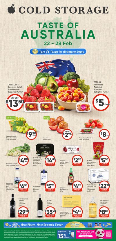 Supermarkets offers in Singapore | Taste of Australia in Cold Storage | 22/02/2024 - 28/02/2024