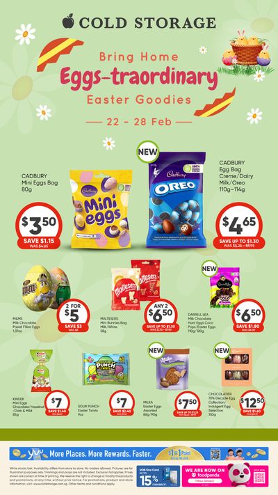 Supermarkets offers in Singapore | Eggs-traordinary in Cold Storage | 22/02/2024 - 28/02/2024