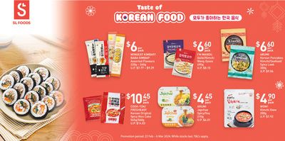 Supermarkets offers in Singapore | Taste of Korean food in FairPrice | 22/02/2024 - 06/03/2024