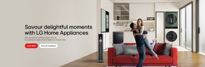 Electronics & Appliances offers in Singapore | Savour delightful moments with LG in LG Electronics | 05/03/2024 - 30/04/2024