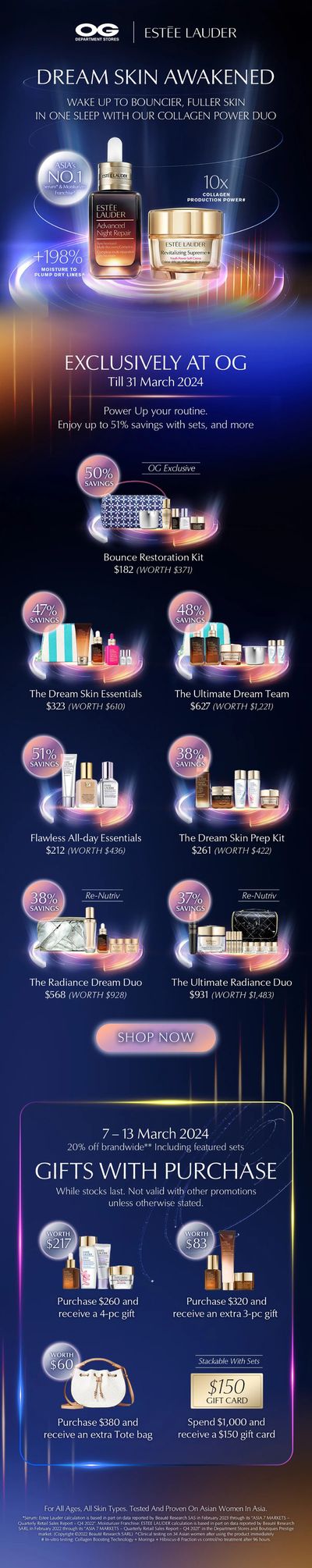 Department Stores offers in Singapore | Dream skin awakened in OG | 06/03/2024 - 31/03/2024