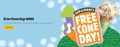 Restaurants offers | Free cone day! in Ben & Jerry's | 13/03/2024 - 16/04/2024