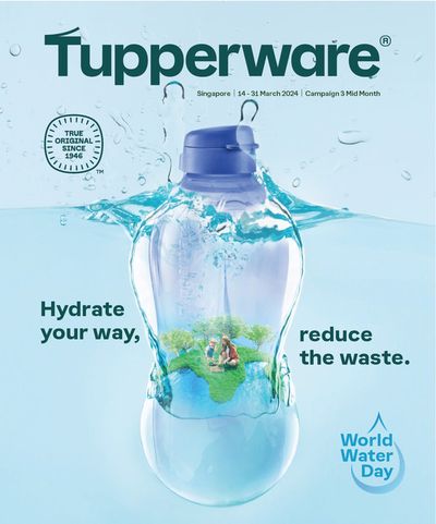 Home & Furniture offers in Singapore | Hydrate your way, reduce the waste in Tupperware | 15/03/2024 - 31/03/2024