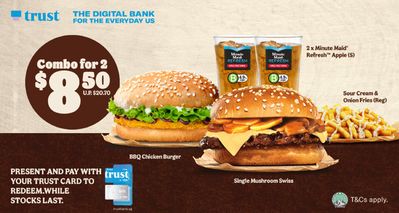 Restaurants offers in Singapore | Trust bank promotion in Burger King | 20/03/2024 - 29/04/2024