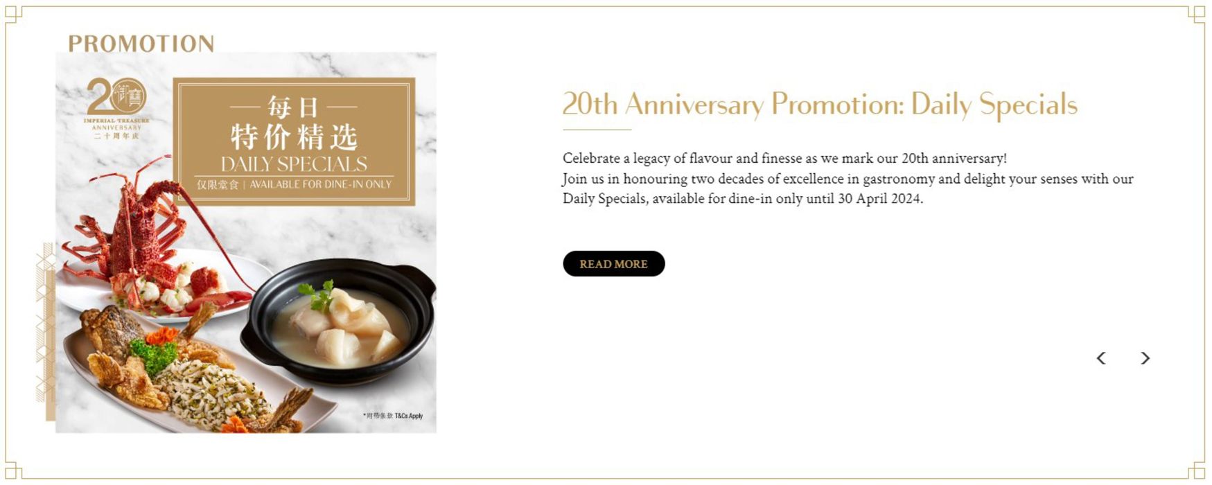 Imperial Treasure catalogue in Singapore | Daily Specials | 20/03/2024 - 30/04/2024