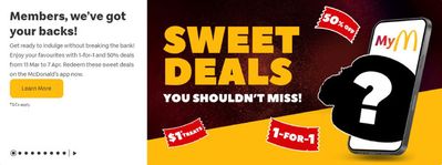 Restaurants offers | Sweet deals in McDonald's | 21/03/2024 - 11/04/2024