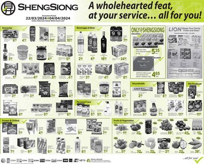 Sheng Siong catalogue in Singapore | A wholehearted feat, at your service...all for you | 25/03/2024 - 04/04/2024