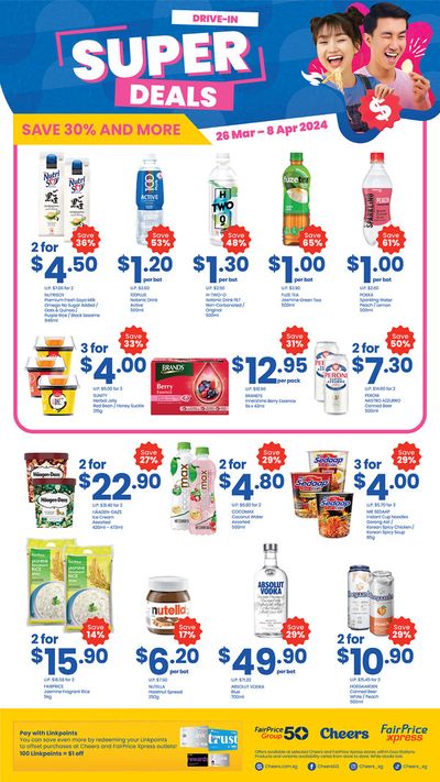 Supermarkets offers in Singapore | Drive-In Deals in Cheers | 26/03/2024 - 08/04/2024