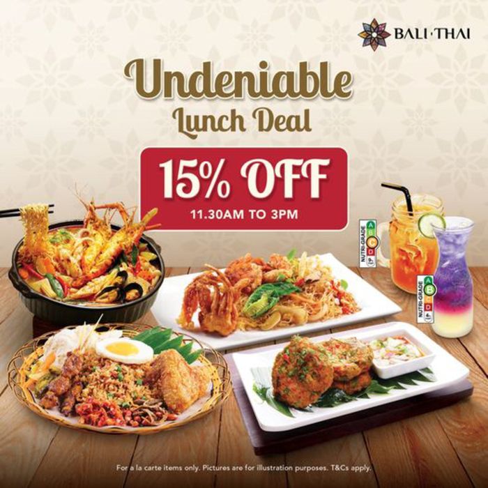 Bali Thai catalogue in Singapore | Lunch deal | 27/03/2024 - 27/04/2024
