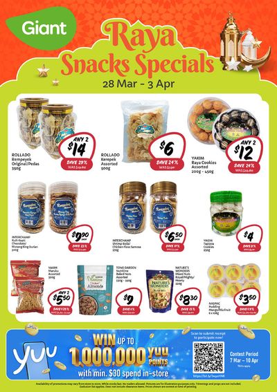 Giant catalogue in Singapore | Snacks Specials | 28/03/2024 - 03/04/2024
