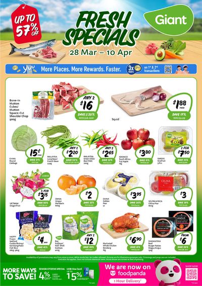 Giant catalogue in Singapore | Fresh Specials | 28/03/2024 - 10/04/2024