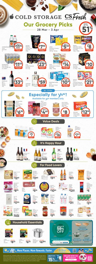 Supermarkets offers in Singapore | Our grocery picks in Cold Storage | 28/03/2024 - 03/04/2024