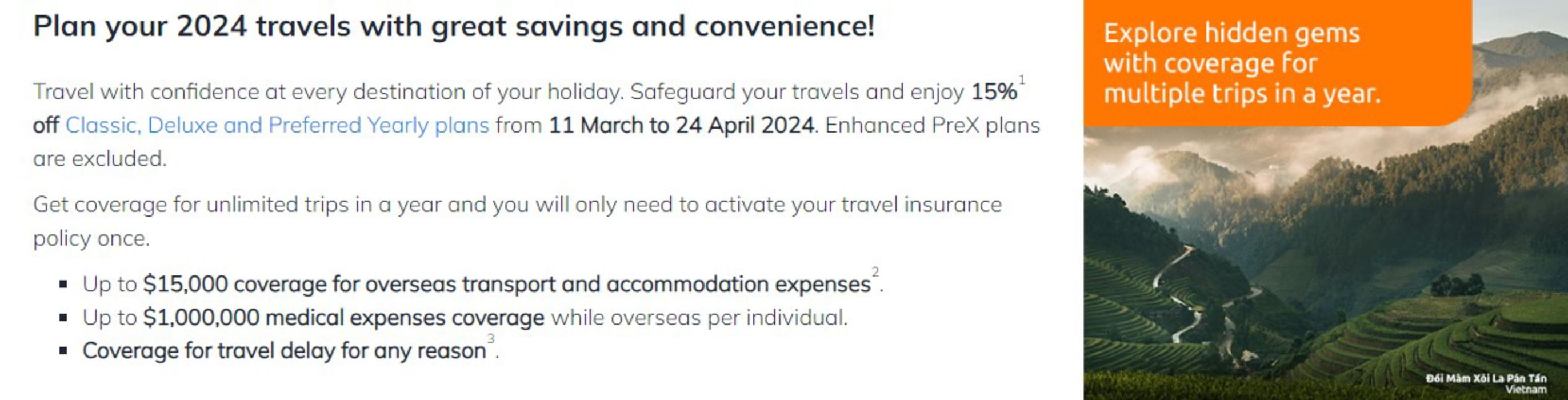 NTUC Income catalogue | Plan your 2024 travels | 29/03/2024 - 24/04/2024
