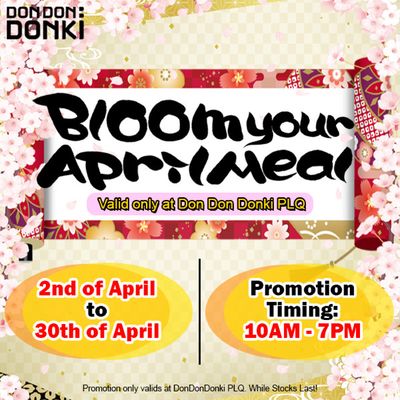 Don Don Donki catalogue in Singapore | Bloom your April meal | 04/04/2024 - 30/04/2024