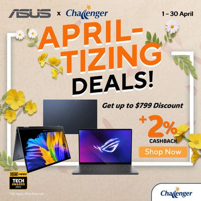 Challenger catalogue in Singapore | April-tizing deals | 04/04/2024 - 30/04/2024