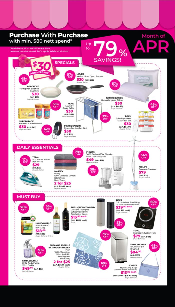 BHG catalogue in Singapore | Month of April | 04/04/2024 - 30/04/2024