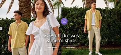Clothes, shoes & accessories offers | 30% off dresses in Cotton On | 05/04/2024 - 30/04/2024