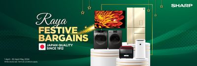 Electronics & Appliances offers | Raya festive bargain in Sharp | 09/04/2024 - 30/04/2024