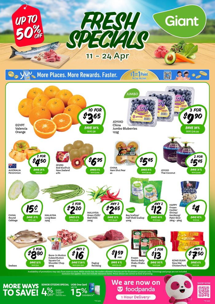 Giant catalogue in Singapore | Fresh Specials | 11/04/2024 - 24/04/2024