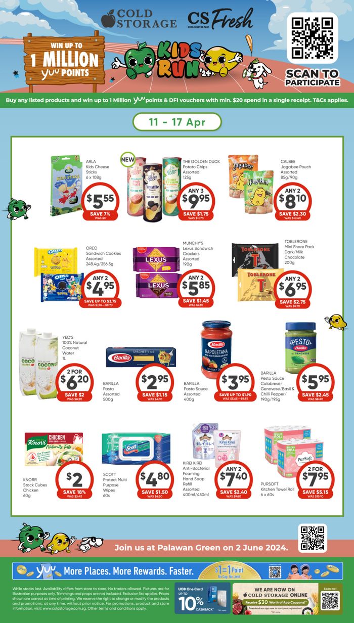 Cold Storage catalogue in Singapore | Kids Run | 11/04/2024 - 17/04/2024
