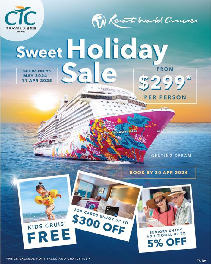 CTC Travel catalogue | Sweet holiday sale | 12/04/2024 - 30/04/2024