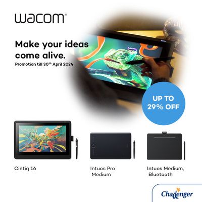 Electronics & Appliances offers | Make your ideas come alive in Challenger | 15/04/2024 - 30/04/2024
