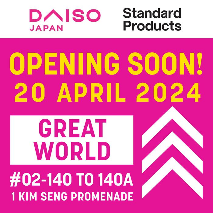Daiso catalogue in Singapore | Great world | 20/04/2024 - 22/04/2024