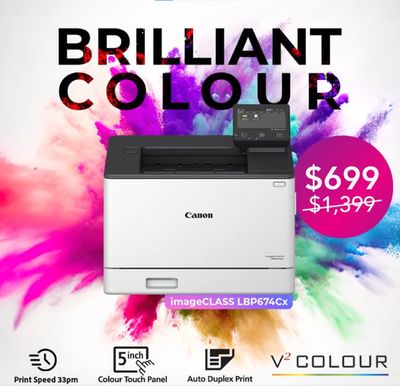 Electronics & Appliances offers in Singapore | Brilliant colour in Canon | 17/04/2024 - 31/05/2024