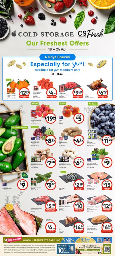 Cold Storage catalogue | Freshest offers | 18/04/2024 - 24/04/2024