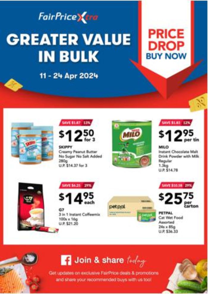 FairPrice Xtra catalogue in Singapore | Greater value in bulk | 18/04/2024 - 24/04/2024