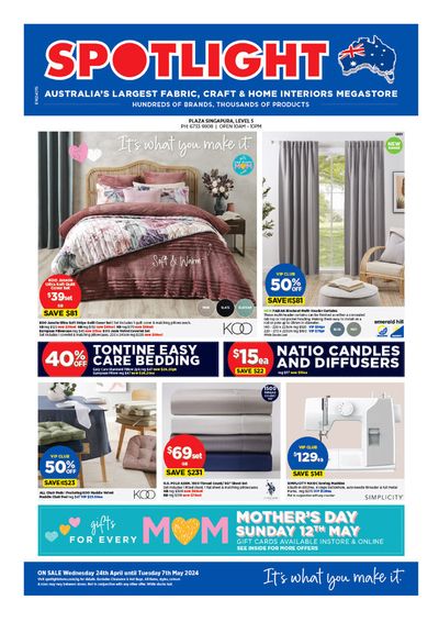 Home & Furniture offers in Singapore | It's what you make it in Spotlight | 24/04/2024 - 07/05/2024