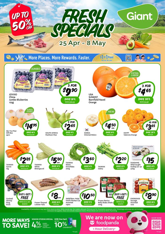 Giant catalogue in Singapore | Fresh Specials | 25/04/2024 - 08/05/2024