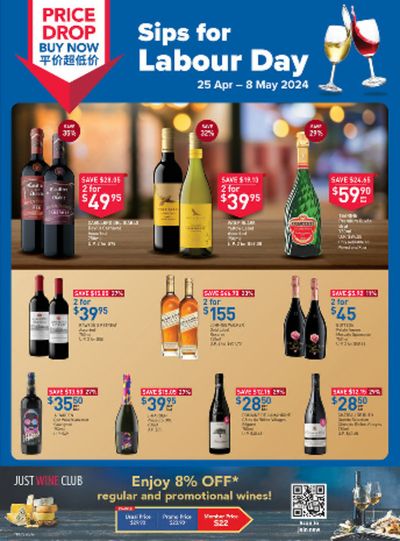 FairPrice catalogue in Singapore | Sips for Labour Day | 25/04/2024 - 08/05/2024