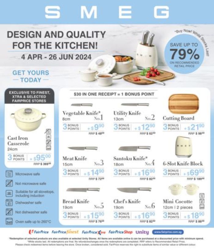 FairPrice Xtra catalogue in Singapore | Design and quality for the kitchen! | 25/04/2024 - 26/06/2024