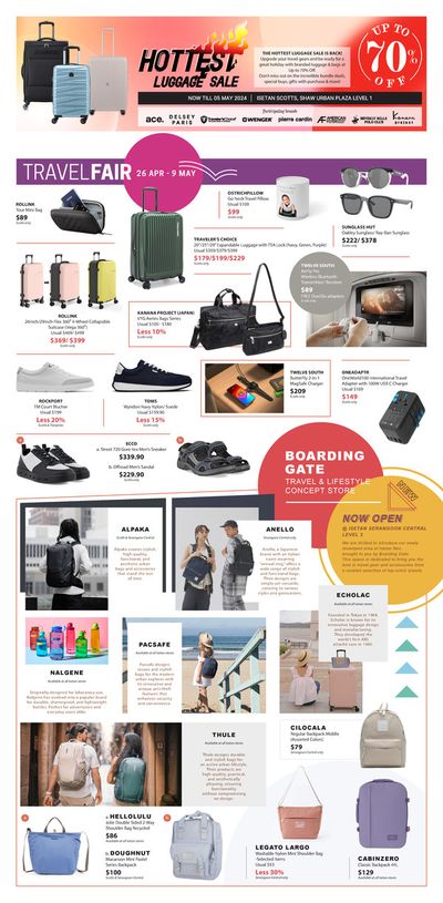 Department Stores offers | Hottest luggage sale in Isetan | 29/04/2024 - 05/05/2024