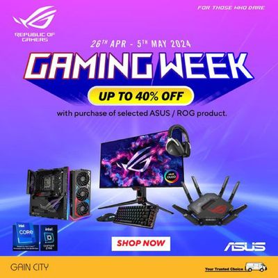 Electronics & Appliances offers | Gaming week in Gain City | 29/04/2024 - 05/05/2024