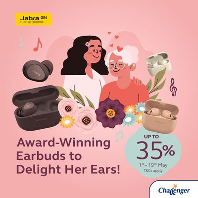 Challenger catalogue in Singapore | Award winning ear buds | 03/05/2024 - 19/05/2024