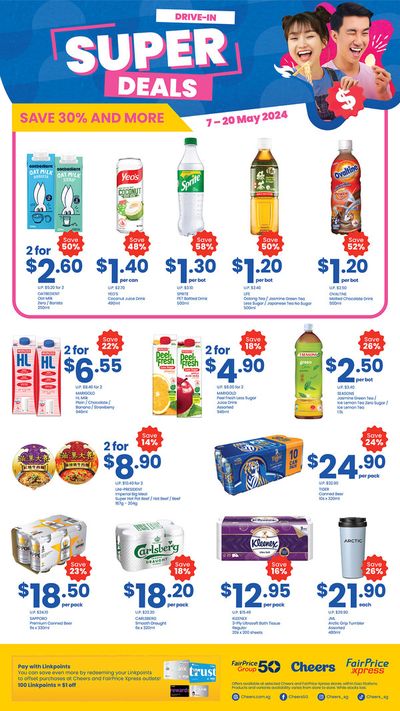 Supermarkets offers in Singapore | Drive-In Deals in Cheers | 07/05/2024 - 20/05/2024
