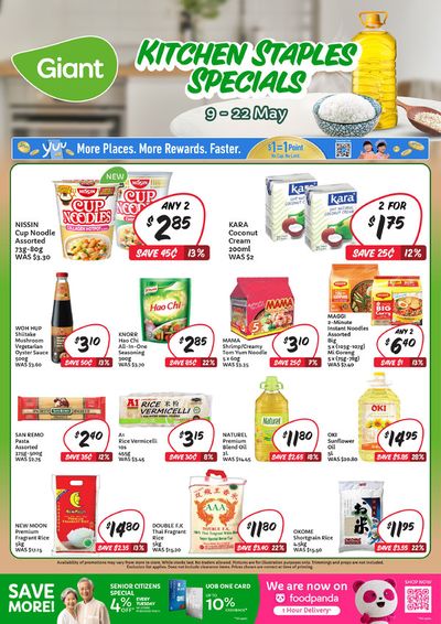 Giant catalogue in Singapore | Kitchen Staples Specials | 09/05/2024 - 22/05/2024