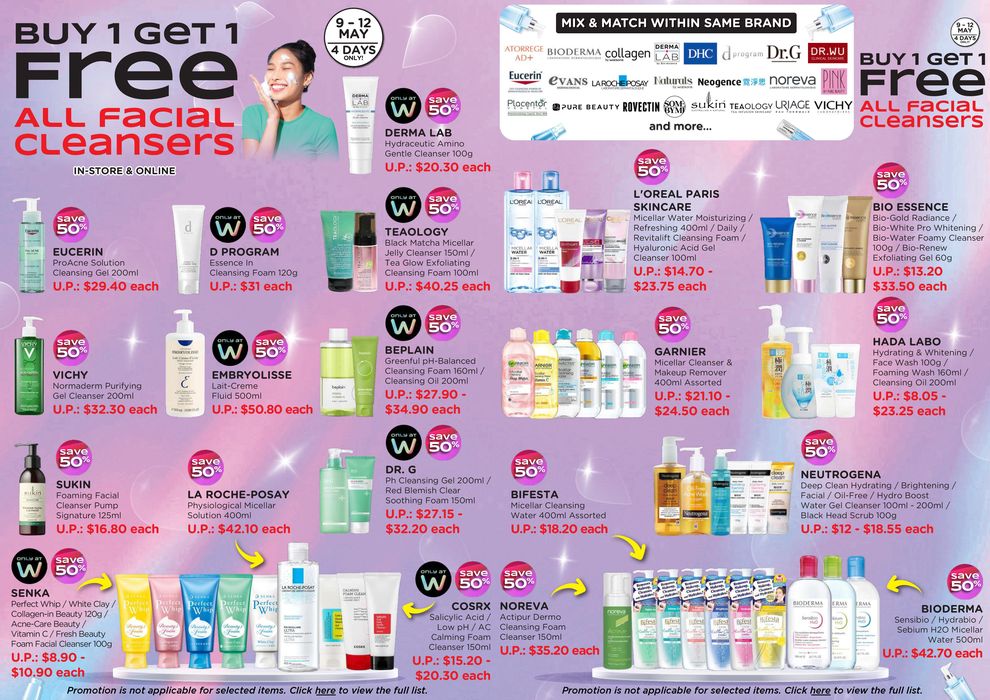 Watsons catalogue in Singapore | Buy 1 get 1 free | 09/05/2024 - 12/05/2024