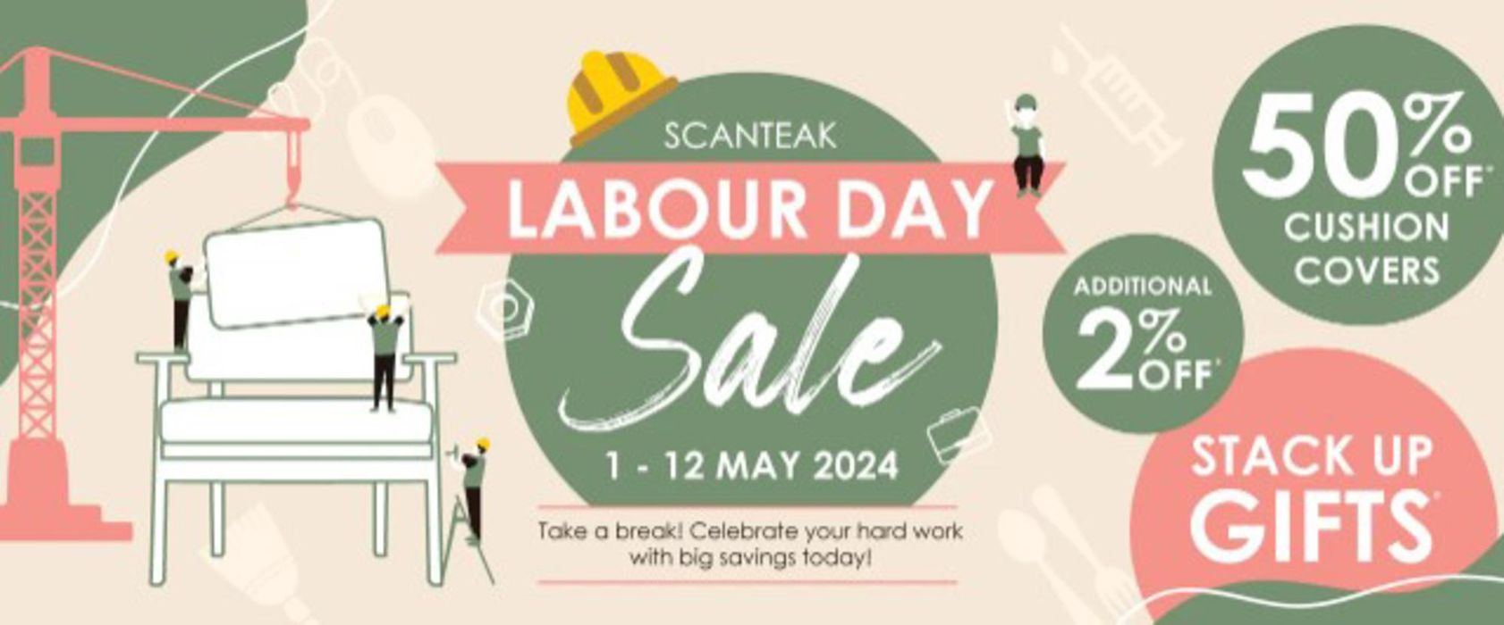 Scanteak catalogue in Singapore | Labour day sale | 09/05/2024 - 12/05/2024