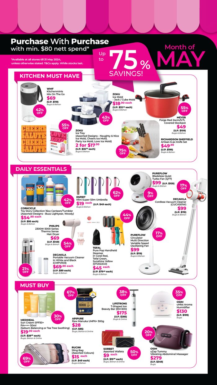 BHG catalogue in Singapore | Up to 70% savings | 10/05/2024 - 31/05/2024
