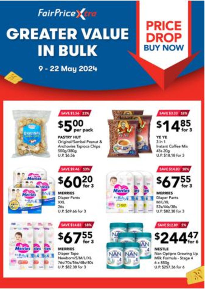 FairPrice Xtra catalogue in Singapore | Greater value in bulk | 10/05/2024 - 22/05/2024